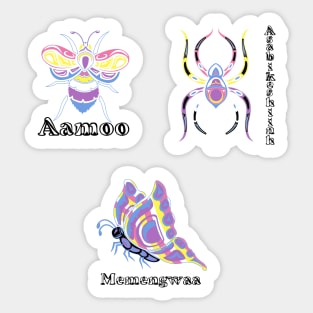 Bigender Indigenous Buggies Sticker